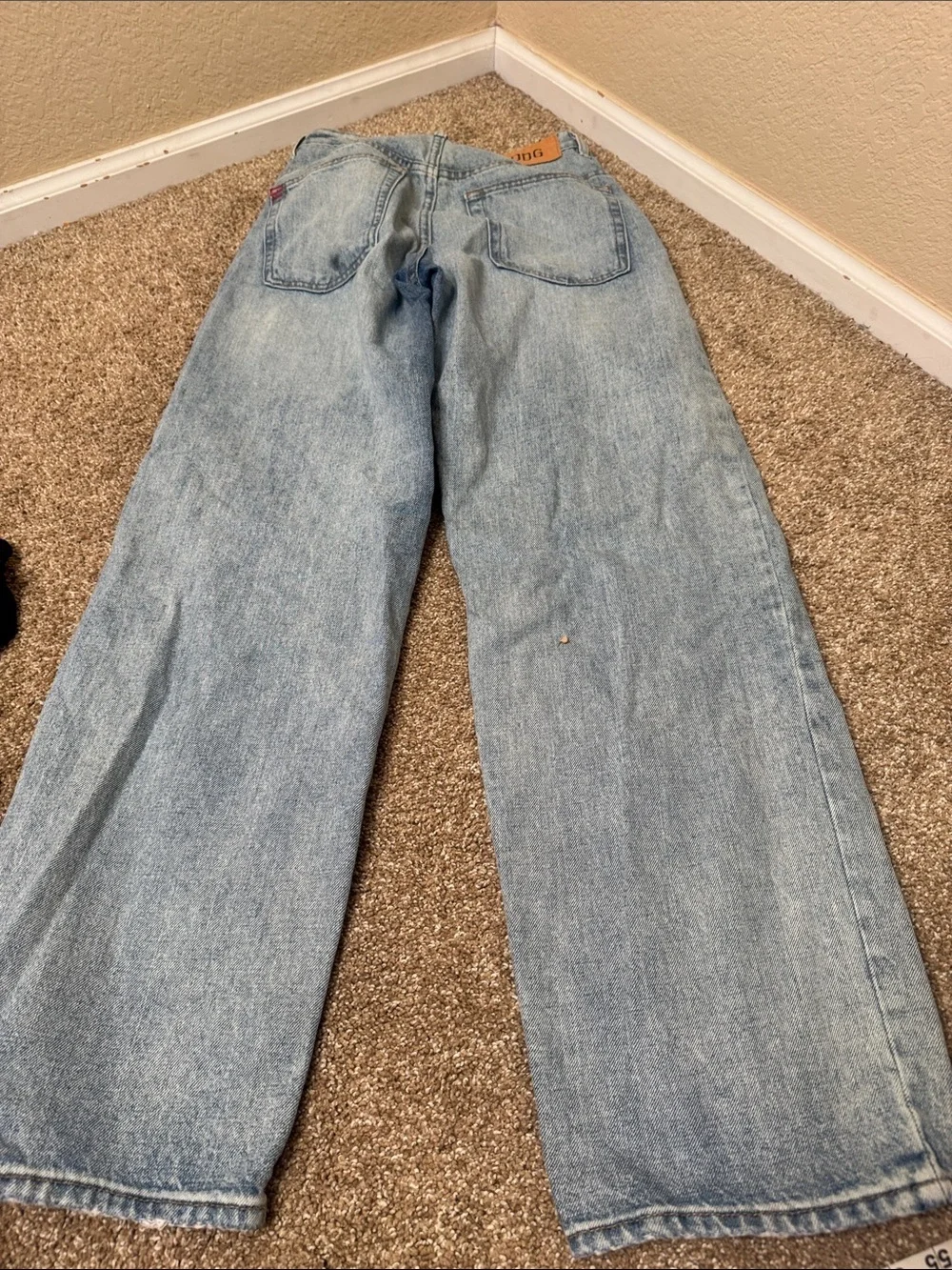 BDG Light Blue Women's Wide Leg Jeans Tapered Baggy SZ 25